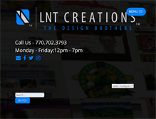 Tablet Screenshot of lntcreations.com